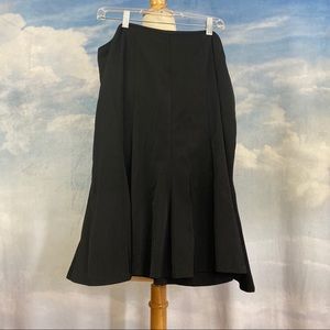 Lane Bryant Black Bottom Pleat Skirt Size 20